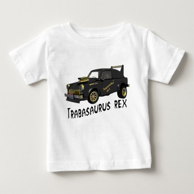 Camiseta De Bebé Personalizado Trabant Car de Alemania Oriental (Anverso)