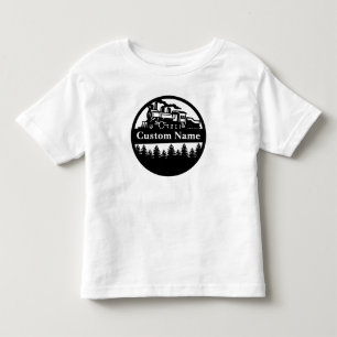 Camiseta De Bebé Personalizado Train Toddler Shirt