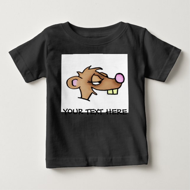 Camiseta De Bebé Personalizado Weasel (Anverso)