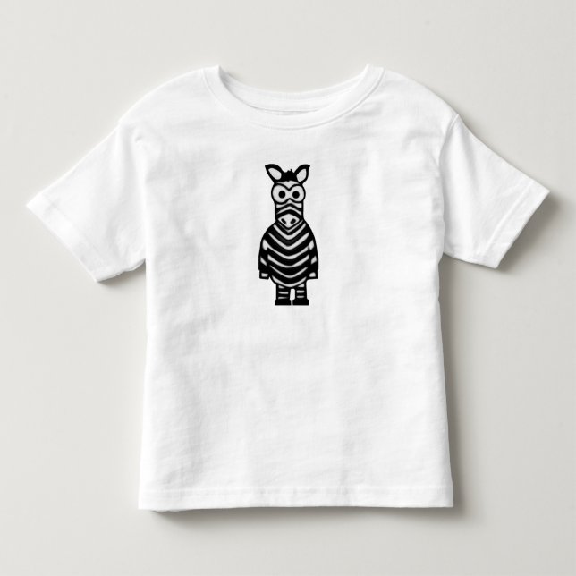 Camiseta De Bebé Personalizado Zebra (Anverso)
