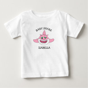 Camiseta De Bebé Personalizados Baby Shark Bebés