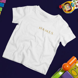 Camiseta De Bebé Personalizados con apellido o apodo en ellos