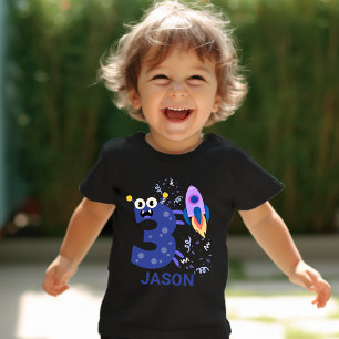 Camiseta De Bebé ¡PERSONALÍZALO! Cumpleaños del adorable monstruo #