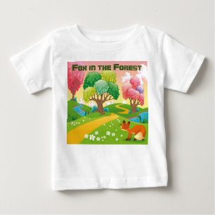 Camiseta De Bebé Personalizar a Fox en el bosque