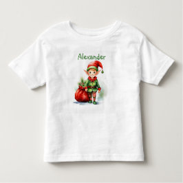 Camiseta De Bebé Personalizar a los Navidades de nombre con saco de