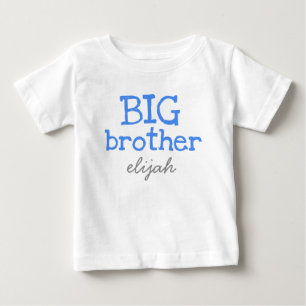 Camiseta De Bebé Personalizar Añadir un nombre Texto azul Gran Herm