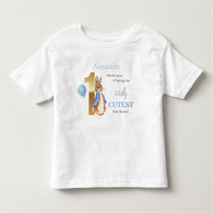 Camiseta De Bebé Personalizar el nombre del niño Peter the Rabbit