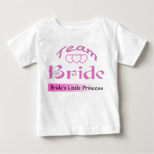 CAMISETA DE BEBÉ PERSONALIZAR LA BRIDE DE EQUIPO