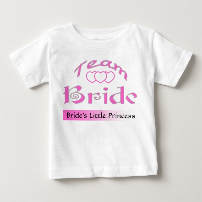 CAMISETA DE BEBÉ PERSONALIZAR LA BRIDE DE EQUIPO (Anverso)