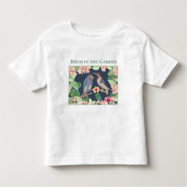 Camiseta De Bebé Personalizar las aves de las flores tropicales en 