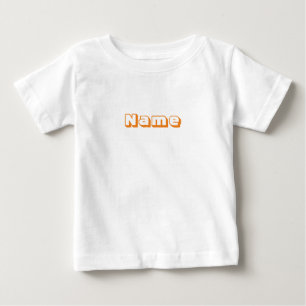 Camiseta De Bebé Personalizar, monograma inicial de alfabeto person