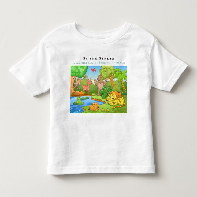 Camiseta De Bebé Personalizar Por La Corriente Recolectando Animale (Anverso)