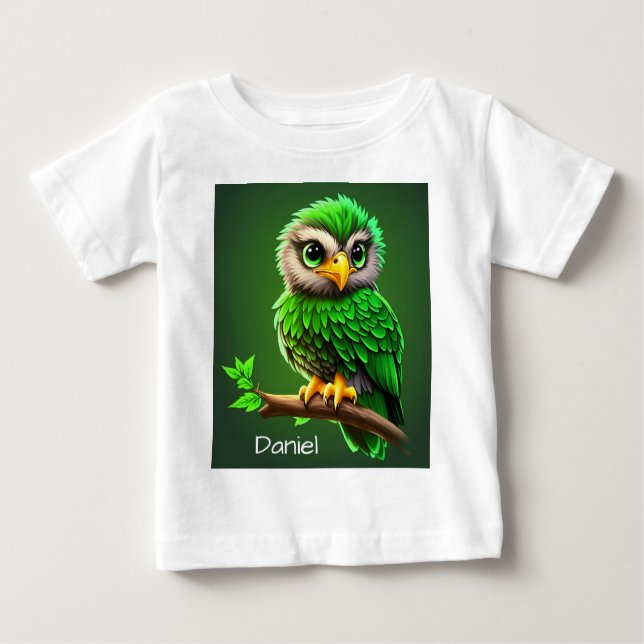 Camiseta De Bebé Personalizar Seahawk Verde (Anverso)