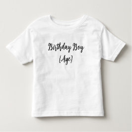 Camiseta De Bebé Personalized Birthday Boy Toddler – Custom Age