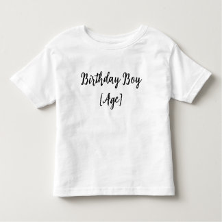 Camiseta De Bebé Personalized Birthday Boy Toddler – Custom Age