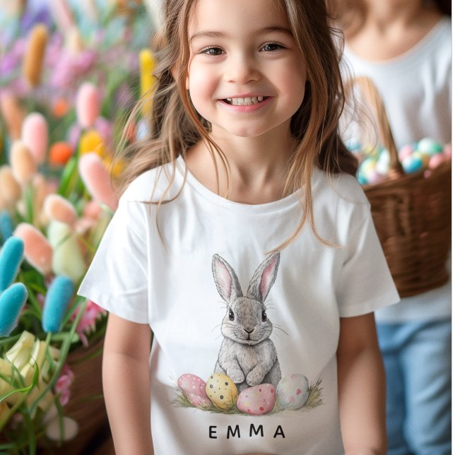 Camiseta De Bebé Personalized Easter Bunny | Custom Name  (Subido por el creador)
