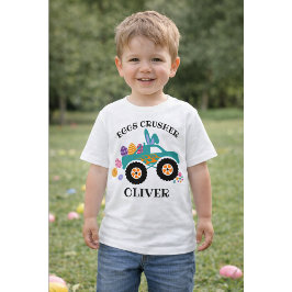 Camiseta De Bebé Personalized “Eggs Crusher” Monster Truck Easter T