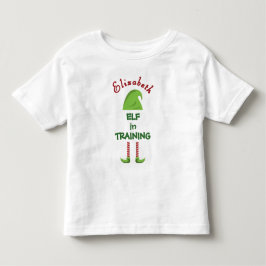 Camiseta De Bebé Personalized Elf in Training 