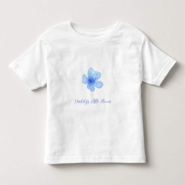 Camiseta De Bebé Personalized Floral Baby & Toddler T-Shirt (Anverso)