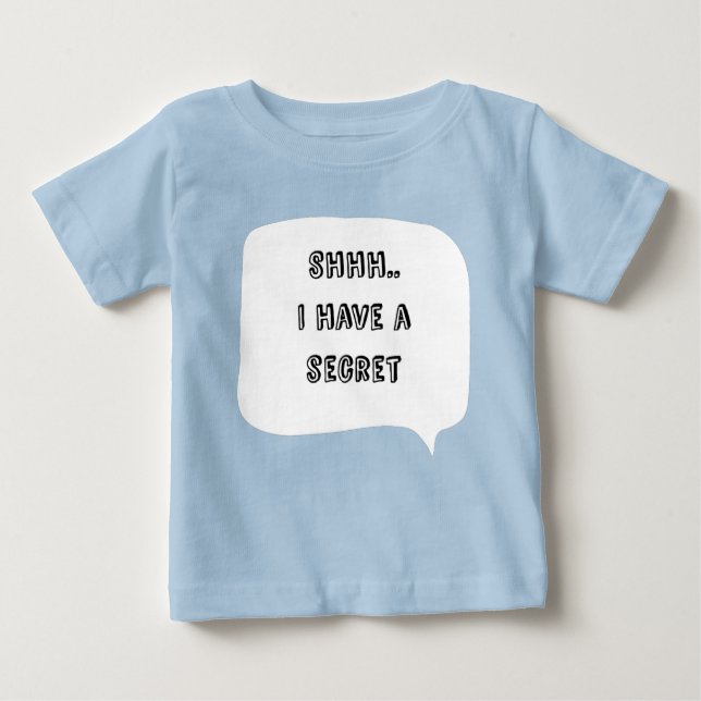 Camiseta De Bebé Personalized I have a secret, big brother (Anverso)