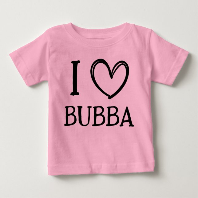 Camiseta De Bebé Personalized "I ❤️ My (Name)" Baby/Toddler Gift (Anverso)