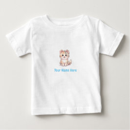 Camiseta De Bebé Personalized Kitten T-Shirt for Baby Girl