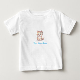 Camiseta De Bebé Personalized Kitten T-Shirt for Baby Girl