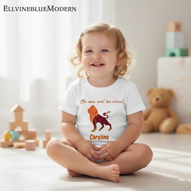 Camiseta De Bebé Personalized Leo Zodiac Impressionist Toddler  (Subido por el creador)