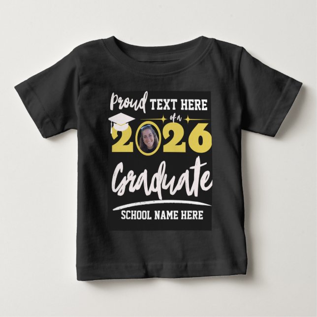 Camiseta De Bebé Personalized Proud Family Graduation Class of 2026 (Anverso)