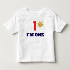 Camiseta De Bebé Personalized Sun Birthday T-Shirt – Custom Number