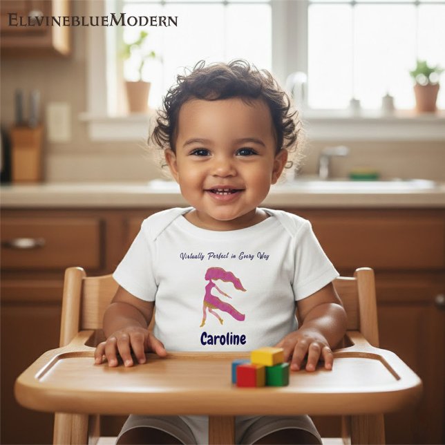 Camiseta De Bebé Personalized Virgo “Virtually Perfect” Toddler Art (Subido por el creador)