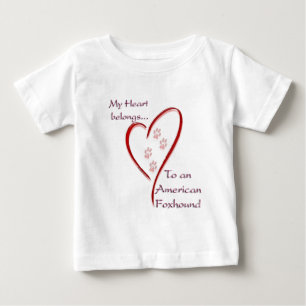 Camiseta De Bebé Pertenece al corazón de Foxhound American