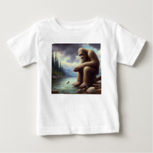 Camiseta De Bebé Pesca a pie de página