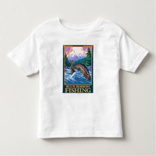 Camiseta De Bebé Pesca con mosca de la cinta de MontanaBlue