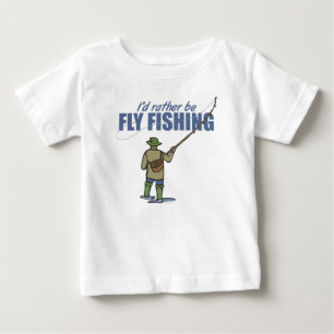 Camiseta De Bebé Pesca con mosca en los alcantarillas