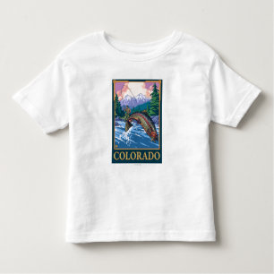 Camiseta De Bebé Pesca con mosca SceneColorado