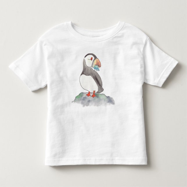 Camiseta De Bebé Pesca de aleta huida (Anverso)
