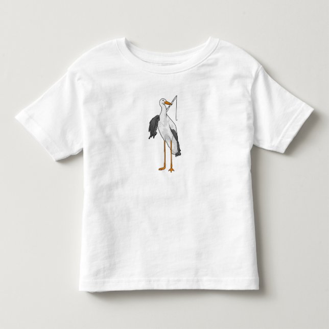 Camiseta De Bebé Pesca de cigüeñas (Anverso)