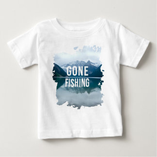 Camiseta De Bebé Pesca de nevado lago de montaña