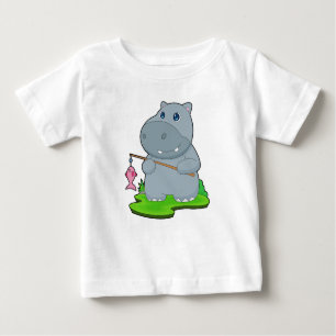 Camiseta De Bebé Pesca de peces de Hippo