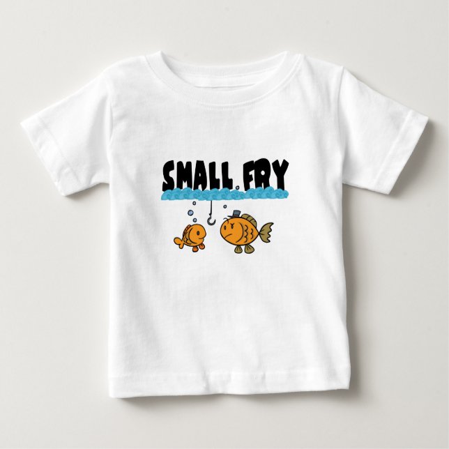 Camiseta De Bebé Pesca de pequeños peces (Anverso)