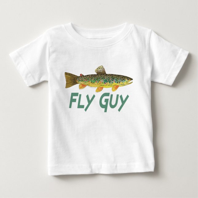 Camiseta De Bebé Pesca de trucha (Anverso)