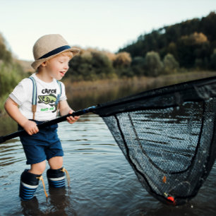 Camiseta De Bebé Pesca divertida, pesca y comida