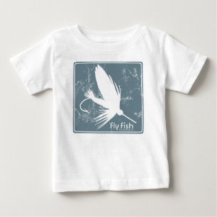 Camiseta De Bebé Pescado azul