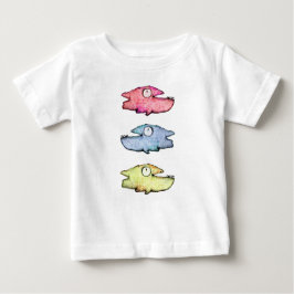 Camiseta De Bebé Pescado colorido y feliz