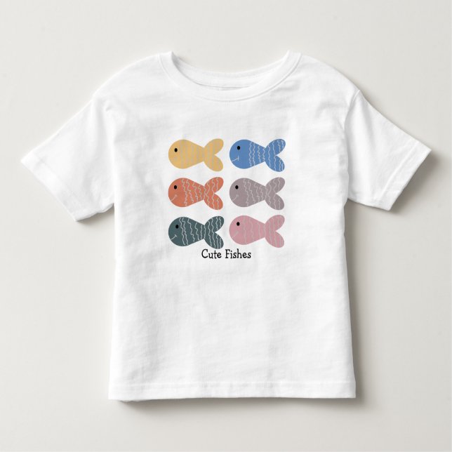 Camiseta De Bebé Pescado de edición a mano para peces curados (Anverso)