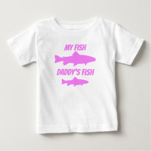 Camiseta De Bebé Pescado de mi padre de pescado