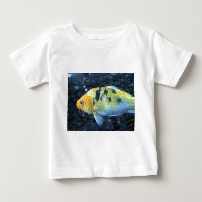 Camiseta De Bebé Pescado de oro visto (Anverso)