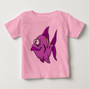 Camiseta De Bebé Pescado morado