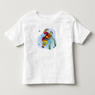 Camiseta De Bebé Pescado real con una corona de oro